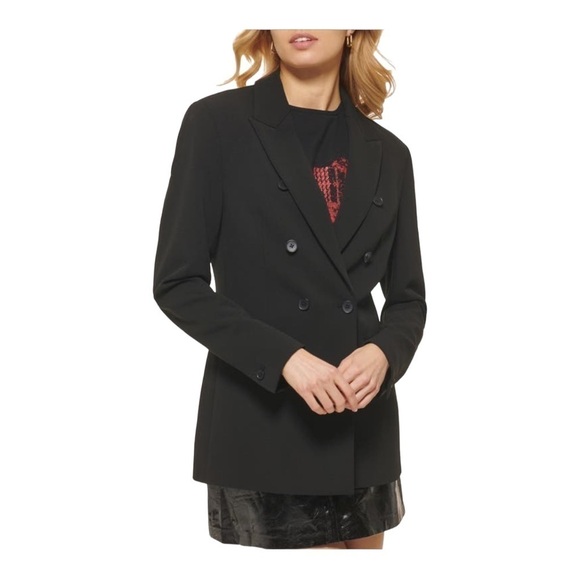 DKNY Double Breasted Blazer in Black NWT - Picture 2 of 7